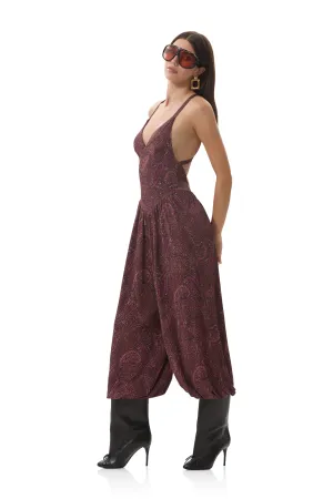 Bogart Jumpsuit - Chocolate Paisley All Around Fit
