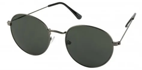Unity Round Gunmetal Sunglasses