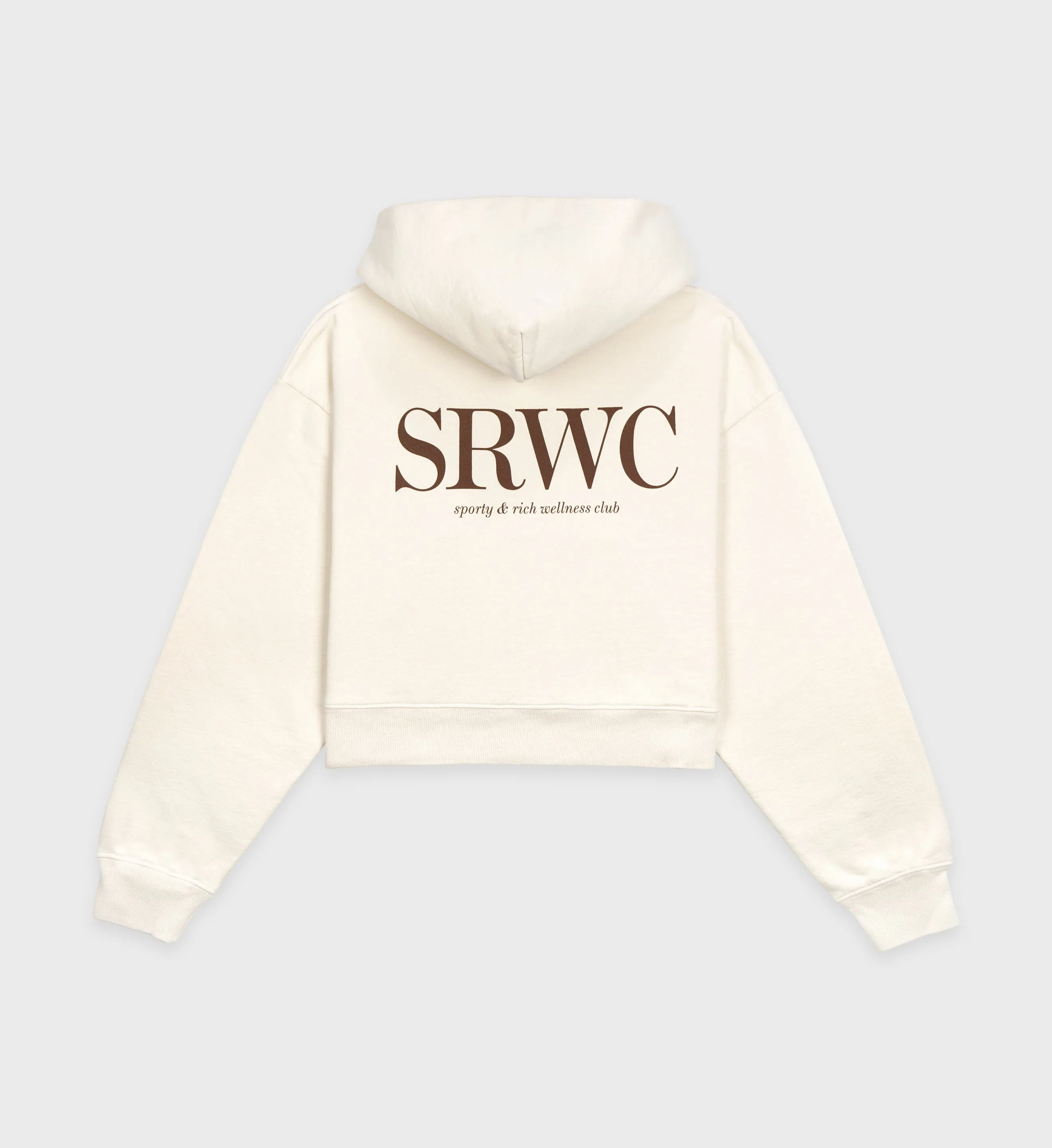 Upper East Side Cropped Hoodie - Cream