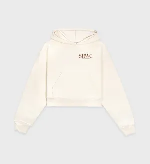 Upper East Side Cropped Hoodie - Cream