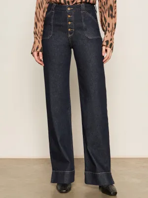 Move Freely Ekara Slim Wide Jean Indigo Dark Rinse Wash