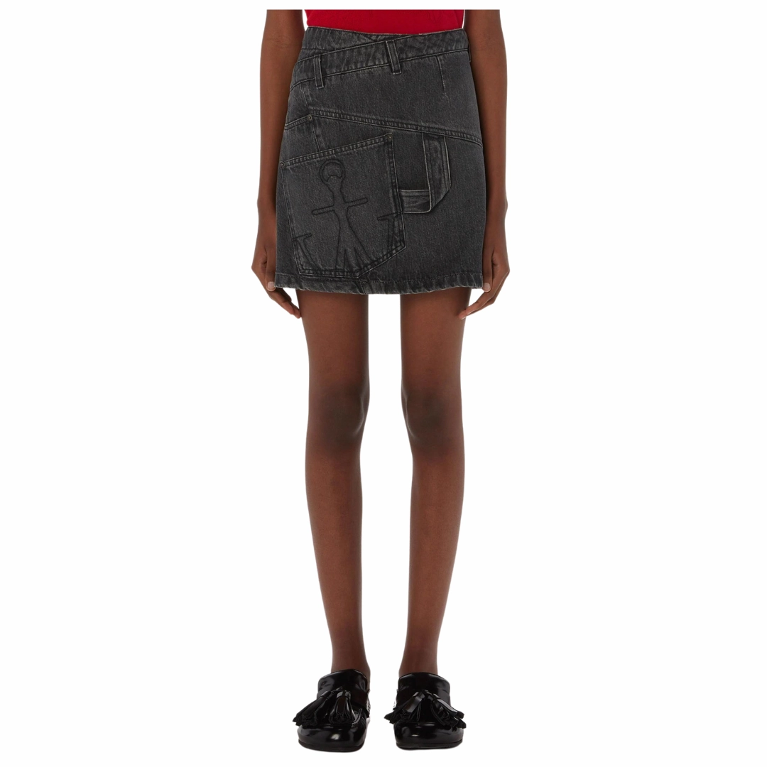 Outfit Lookbook Twisted Denim Mini Skirt