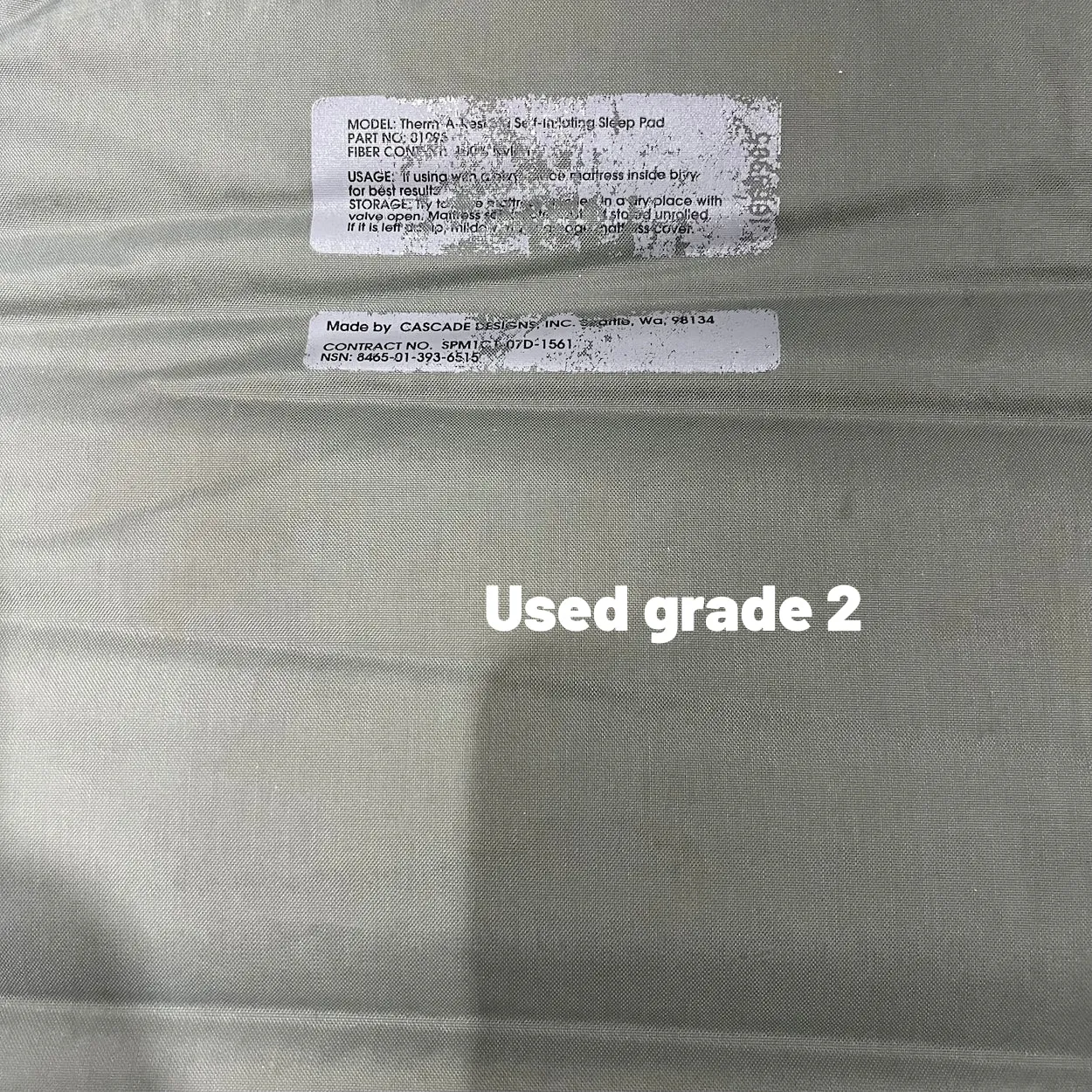US Military GI Issue Therm A Rest Self-Inflating Sleeping Mat
