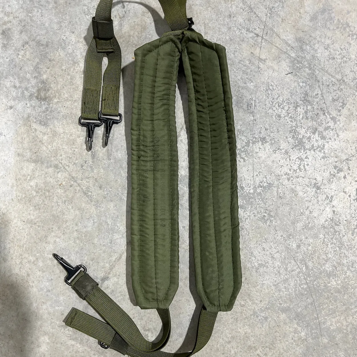 US Military Issued Y-Shaped Suspenders In Olive Drab LC1 By Rothco