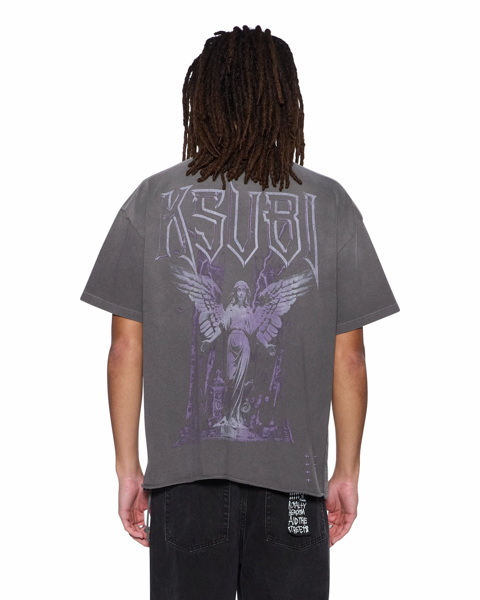 UTOPIA ANGEL EKCESS? SS TEE CHARCOAL Relaxed Comfort Fit