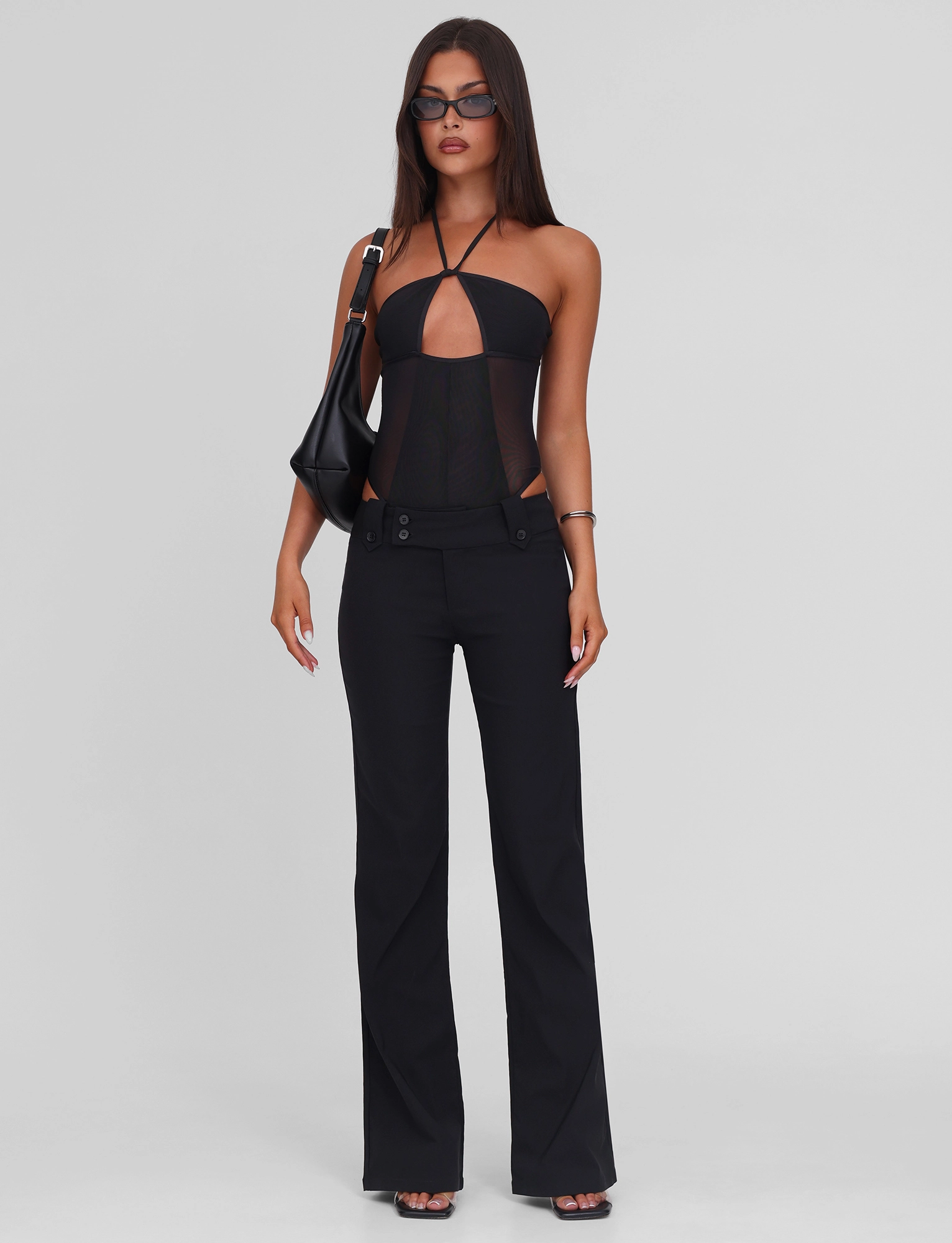 MELANIA BODYSUIT - BLACK Friction Resistant Shoulder PuckerFree Surface