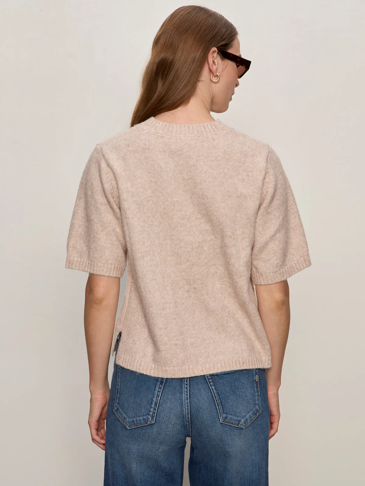 Versatile Layering Perfect Sweater Tee Fawn
