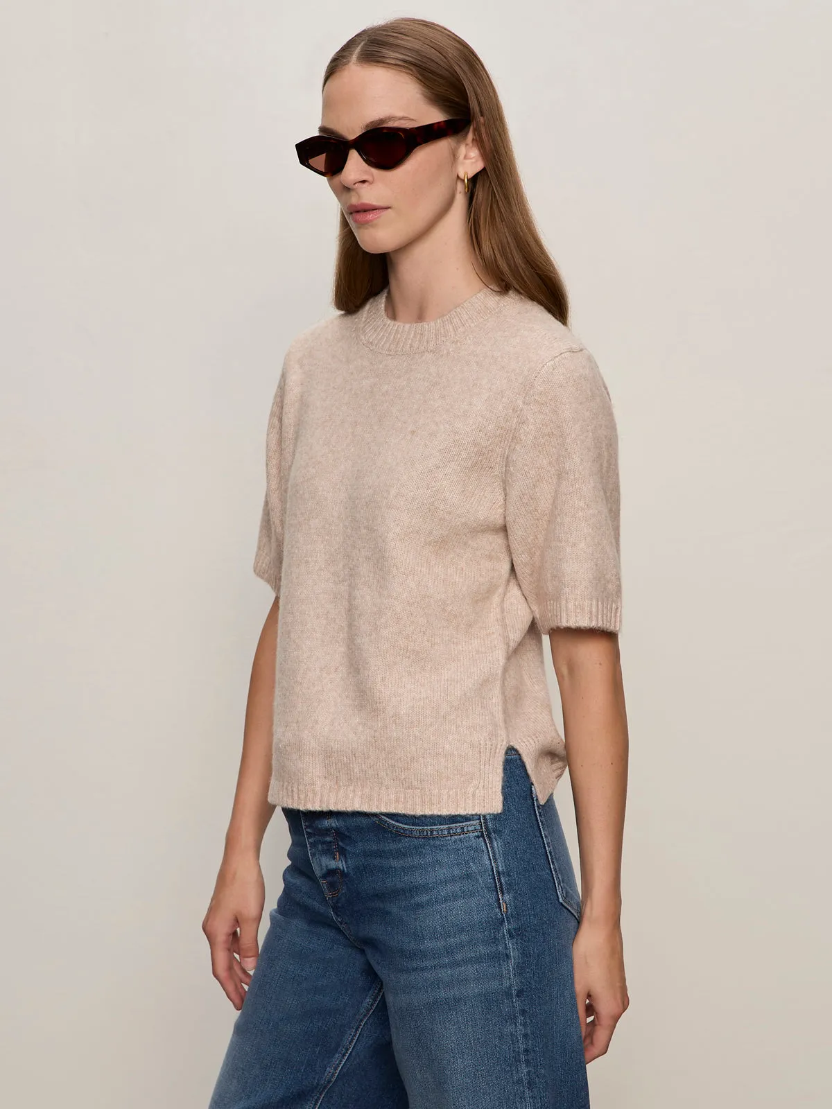 Perfect Sweater Tee Fawn Comfortable Layer Ultraviolet Protection Finish