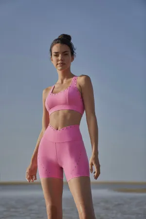 V-waist Laser Cut Sports Short Stain Repellent Treatment Easy Care Material