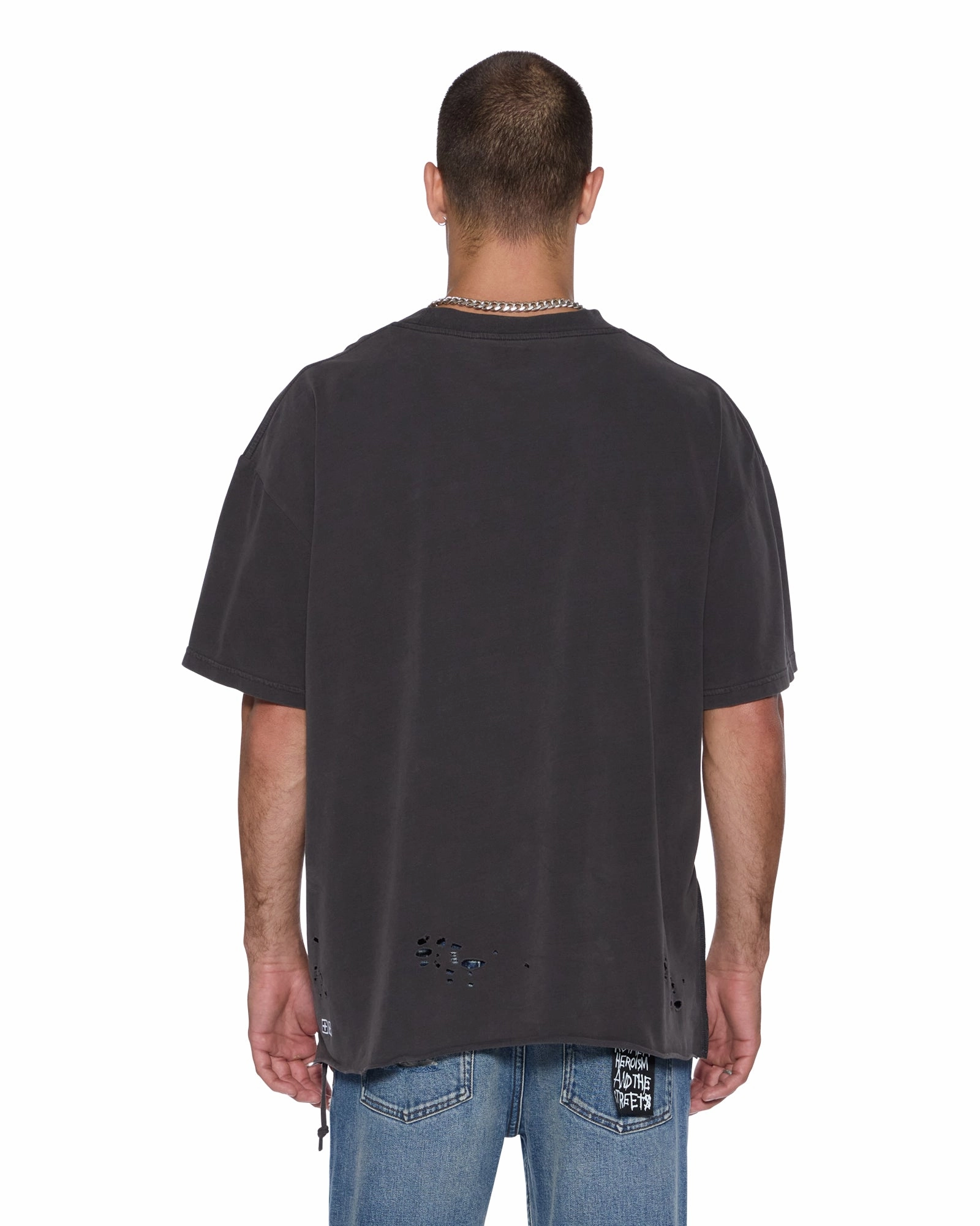 Wrinkle Resistant Cloth HENDRIX EKCESS SS TEE OLD BLACK