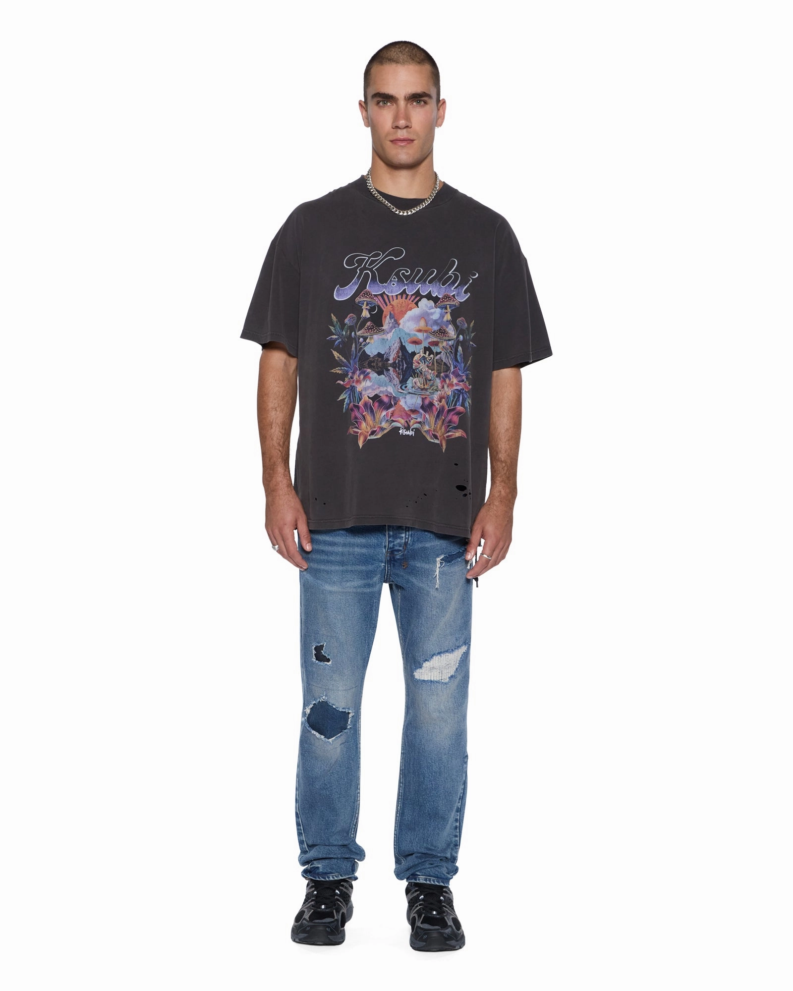 Comfy All-Day HENDRIX EKCESS SS TEE OLD BLACK