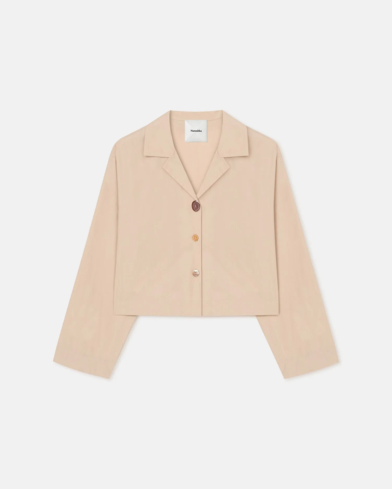 Vacation Outfit Streetwear Vally - Light Poplin Shirt - Beige