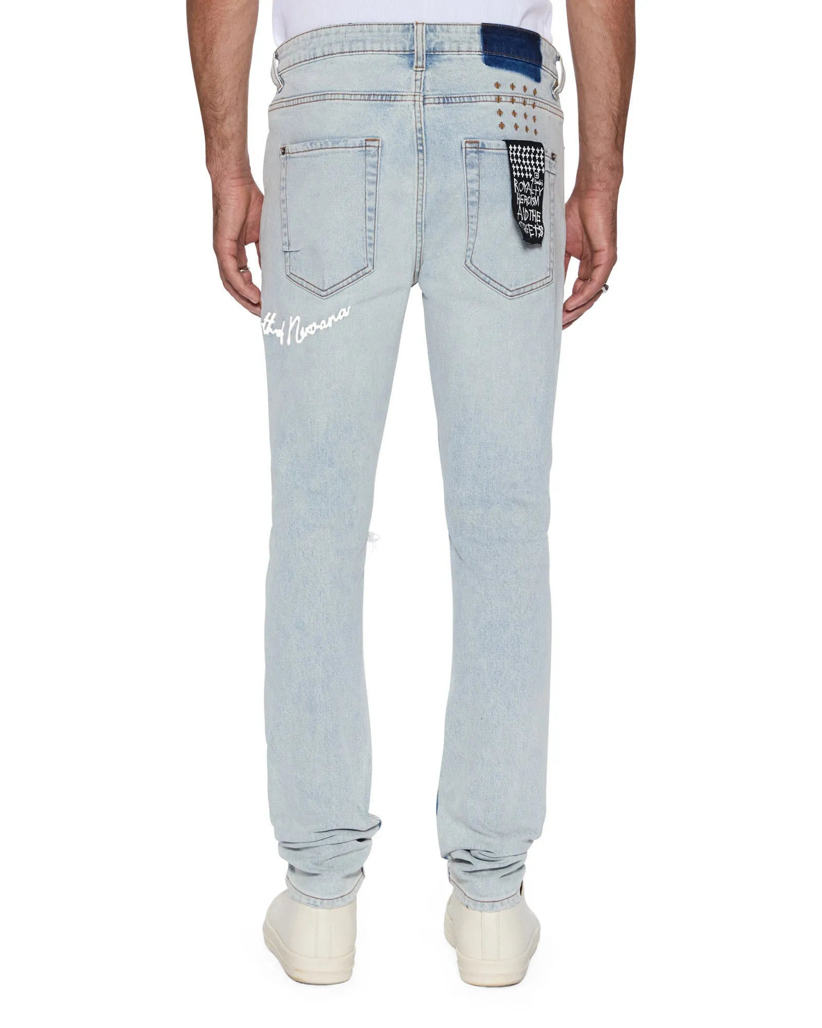VAN WINKLE FROST BLUE ARCH Sanded Seam Comfort Holiday Vibes Evening Stroll Picnic Style