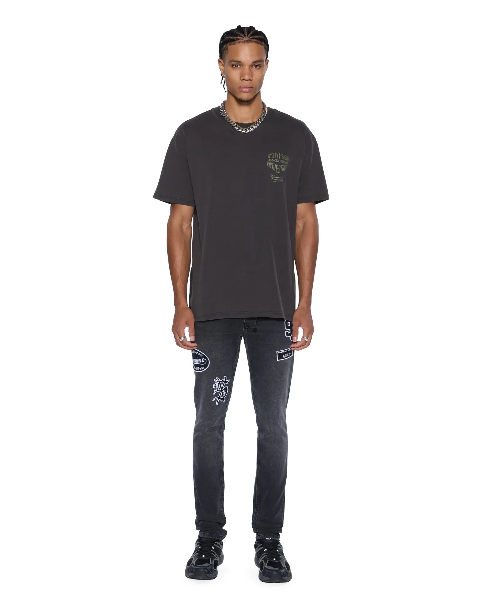 VAN WINKLE ROADHOUSE BLACK PATCHED Reinforced Pockets