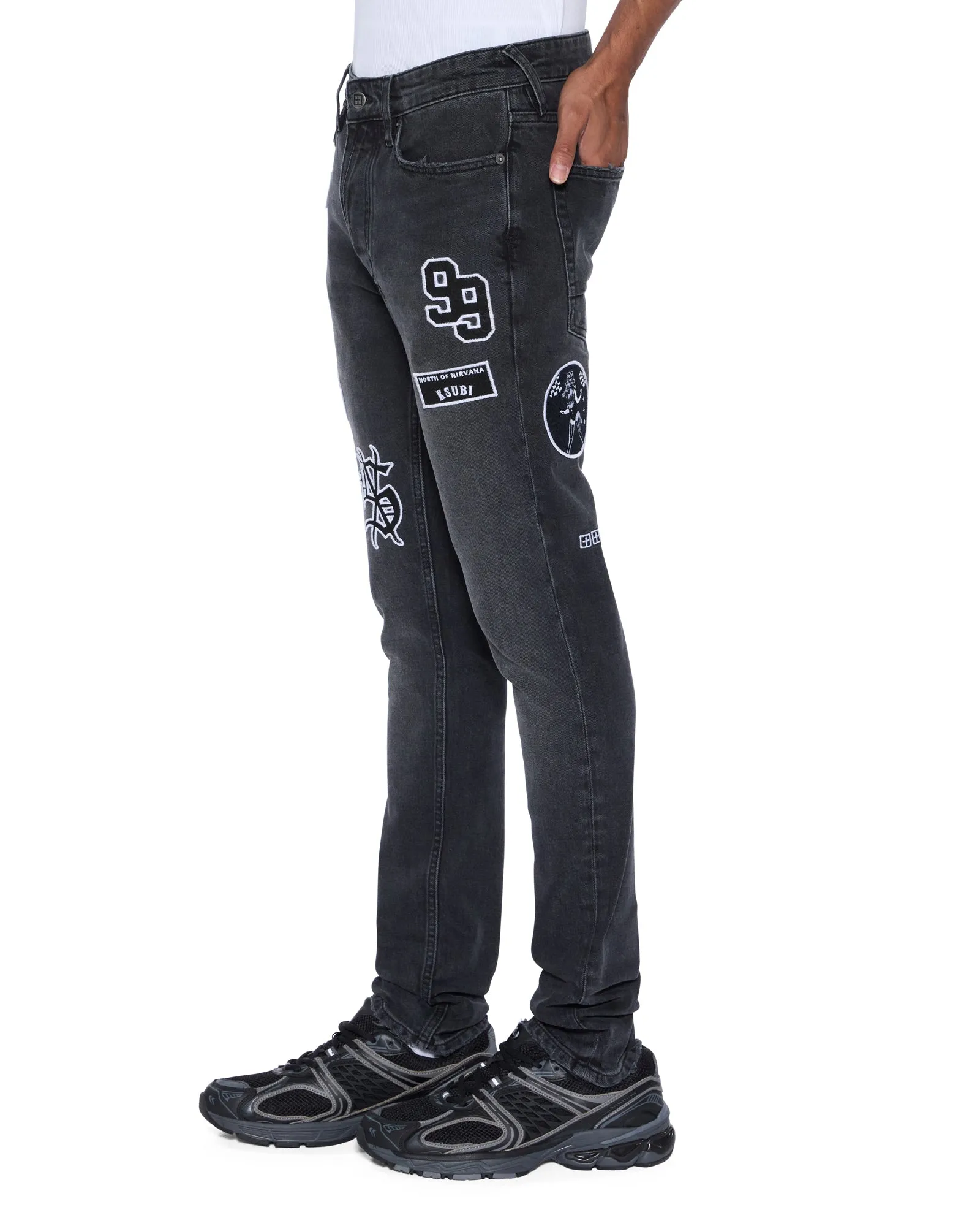 Relaxed Style Smart Casual Minimalist Style VAN WINKLE ROADHOUSE BLACK PATCHED