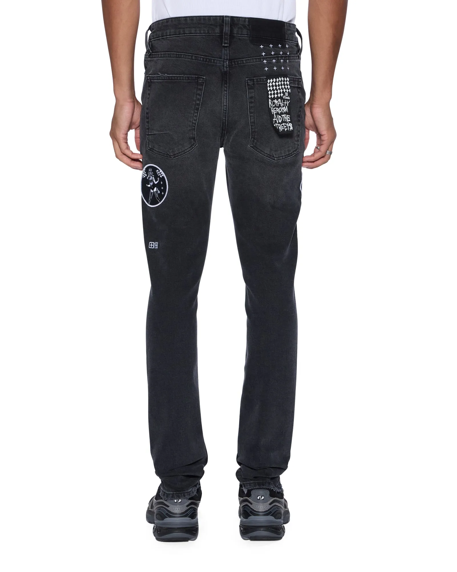 VAN WINKLE ROADHOUSE BLACK PATCHED Bootcut style