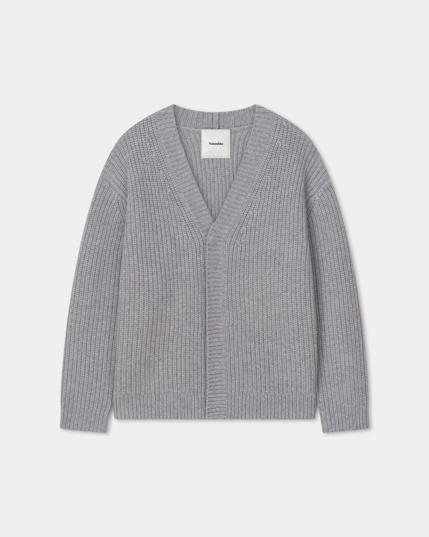 Subtle Detail Pure Detail Varten - Merino and Cashmere-Blend Cardigan - Light Grey