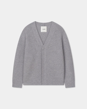 Subtle Detail Pure Detail Varten - Merino and Cashmere-Blend Cardigan - Light Grey