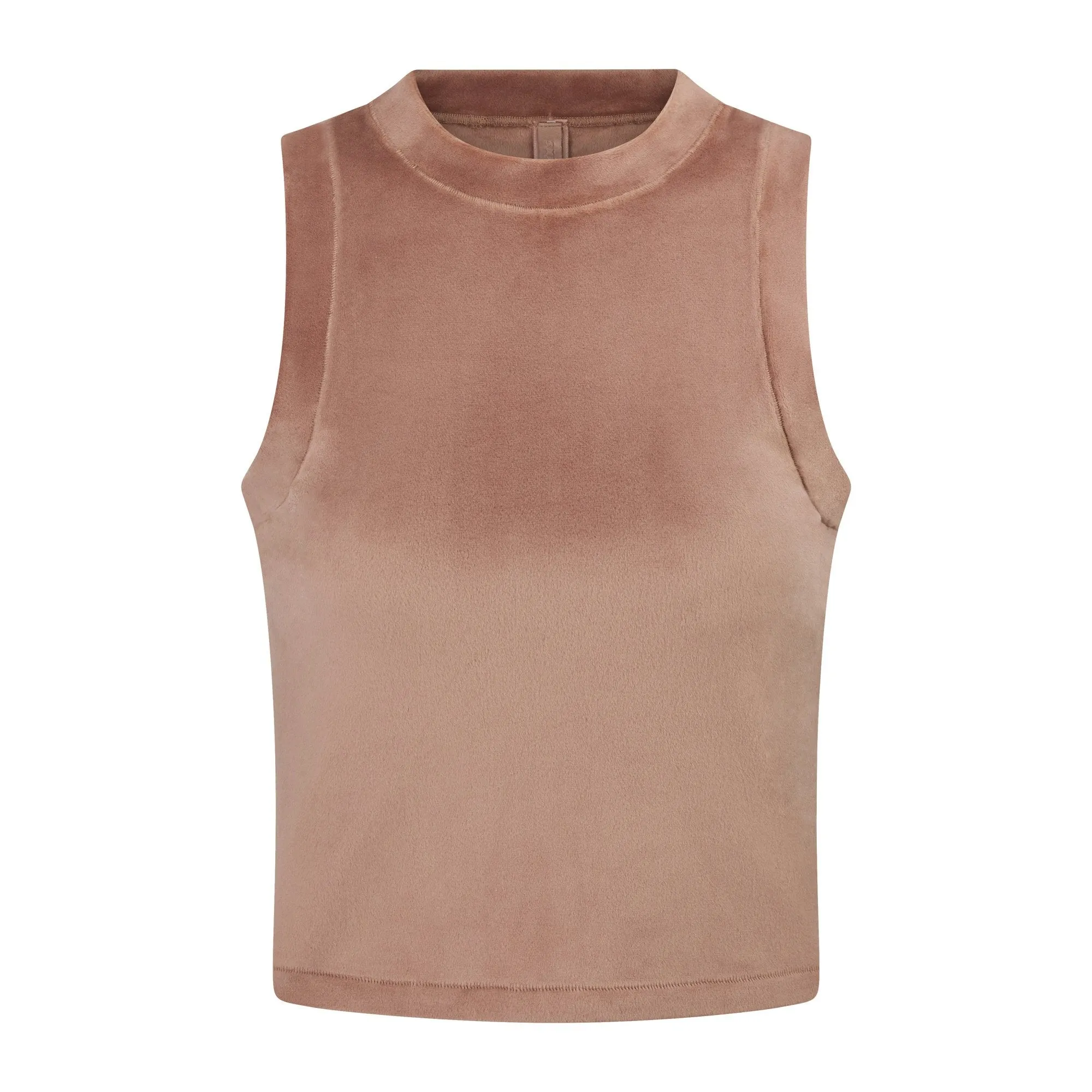 VELOUR CREW NECK TANK | SIENNA