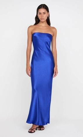 MOONDANCE STRAPLESS DRESS - MEDITERRANEAN BLUE Pastel Sky