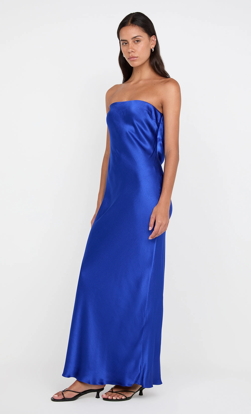 Eco-friendly MOONDANCE STRAPLESS DRESS - MEDITERRANEAN BLUE