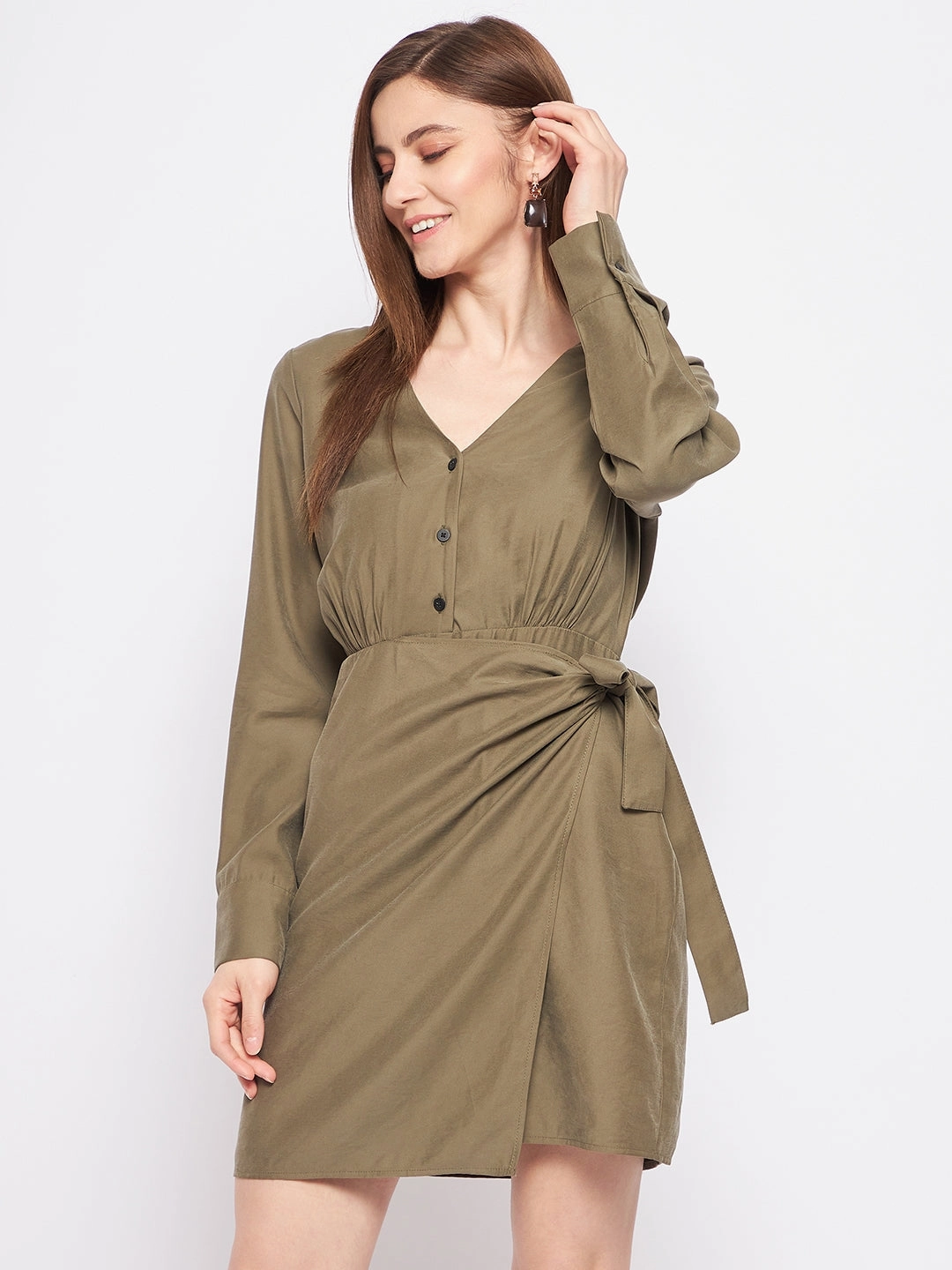 Madame Olive Shirt Dress Eye Catching