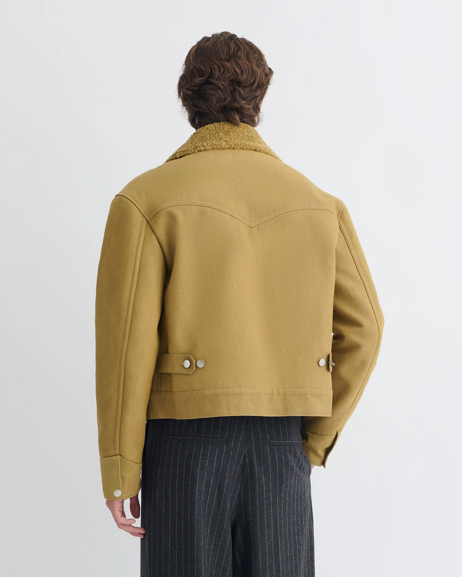 Safe Nowell - Wax Cotton Jacket - Yellow Khaki