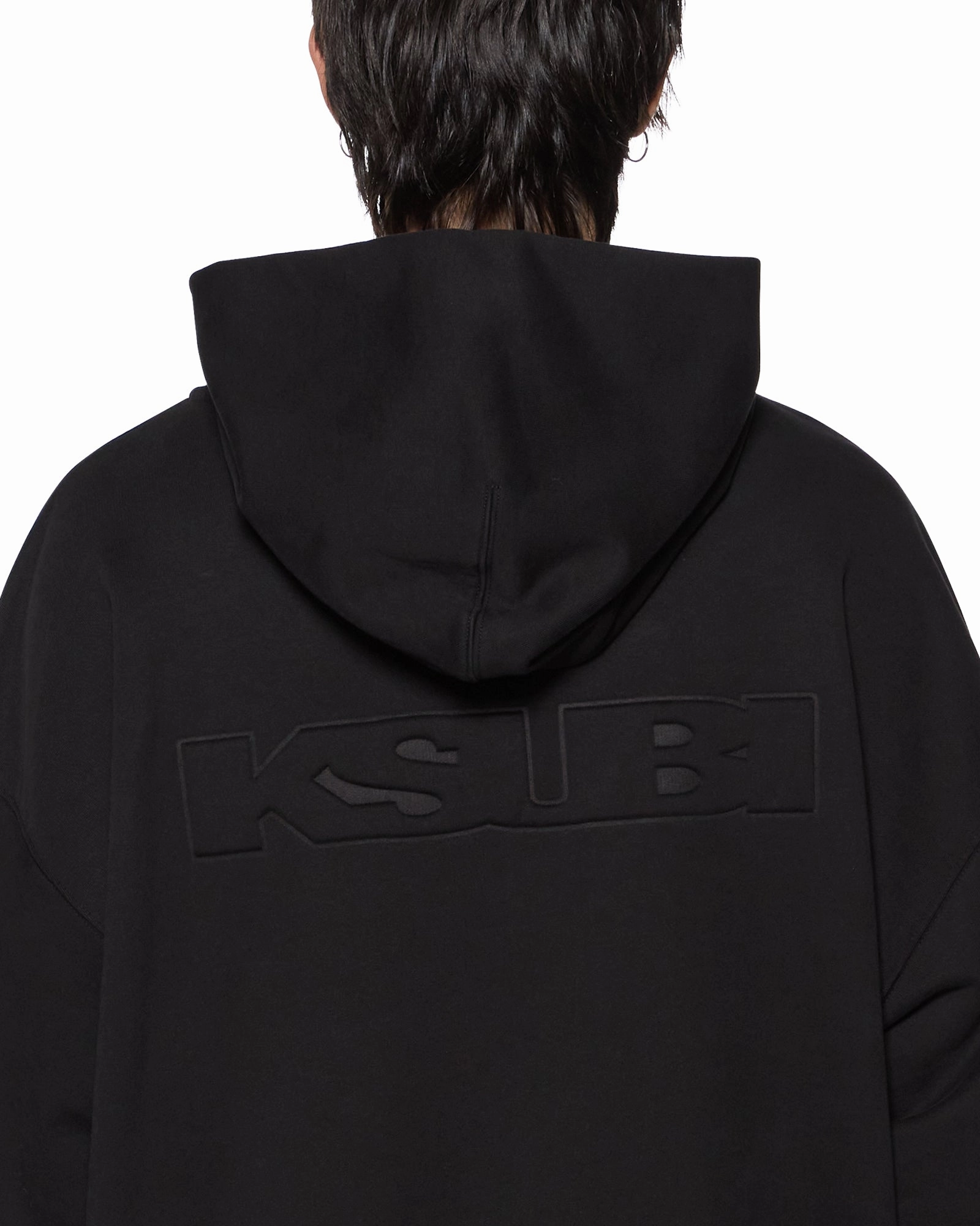 Layered Look Reversible Layering Tech INTRUDER EKCESS HOODIE JET BLACK
