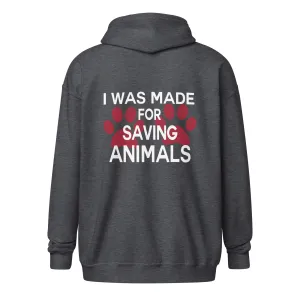 Veterinary - I was made for saving animals Unisex heavy blend zip hoodie