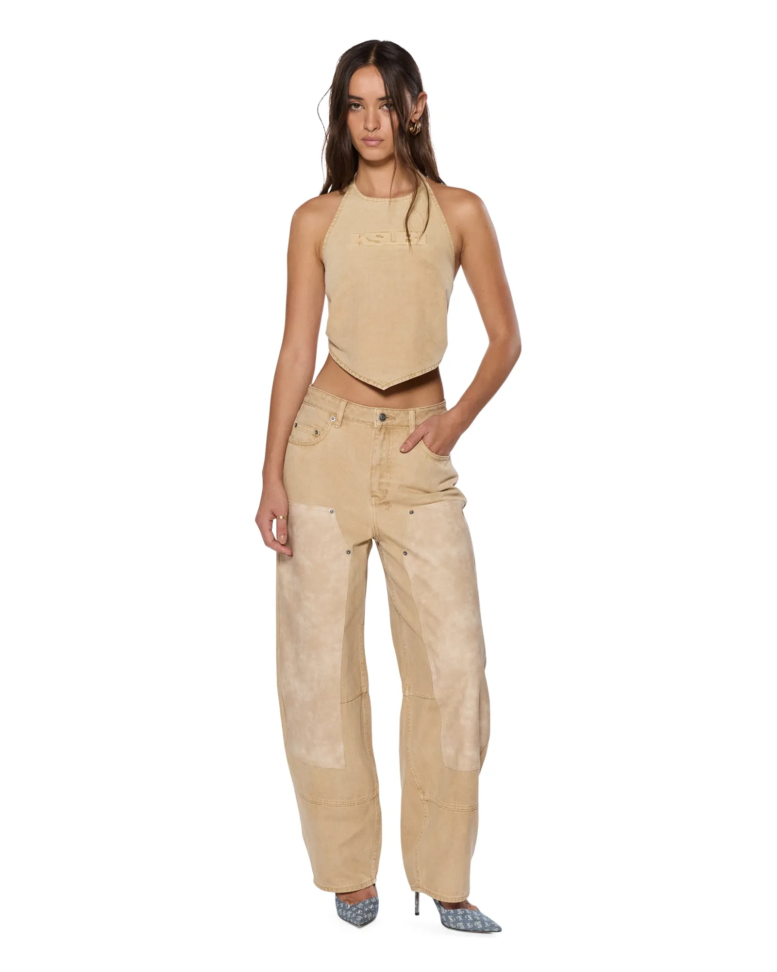 BARREL JEAN CARPENTER OAT Contemporary Look