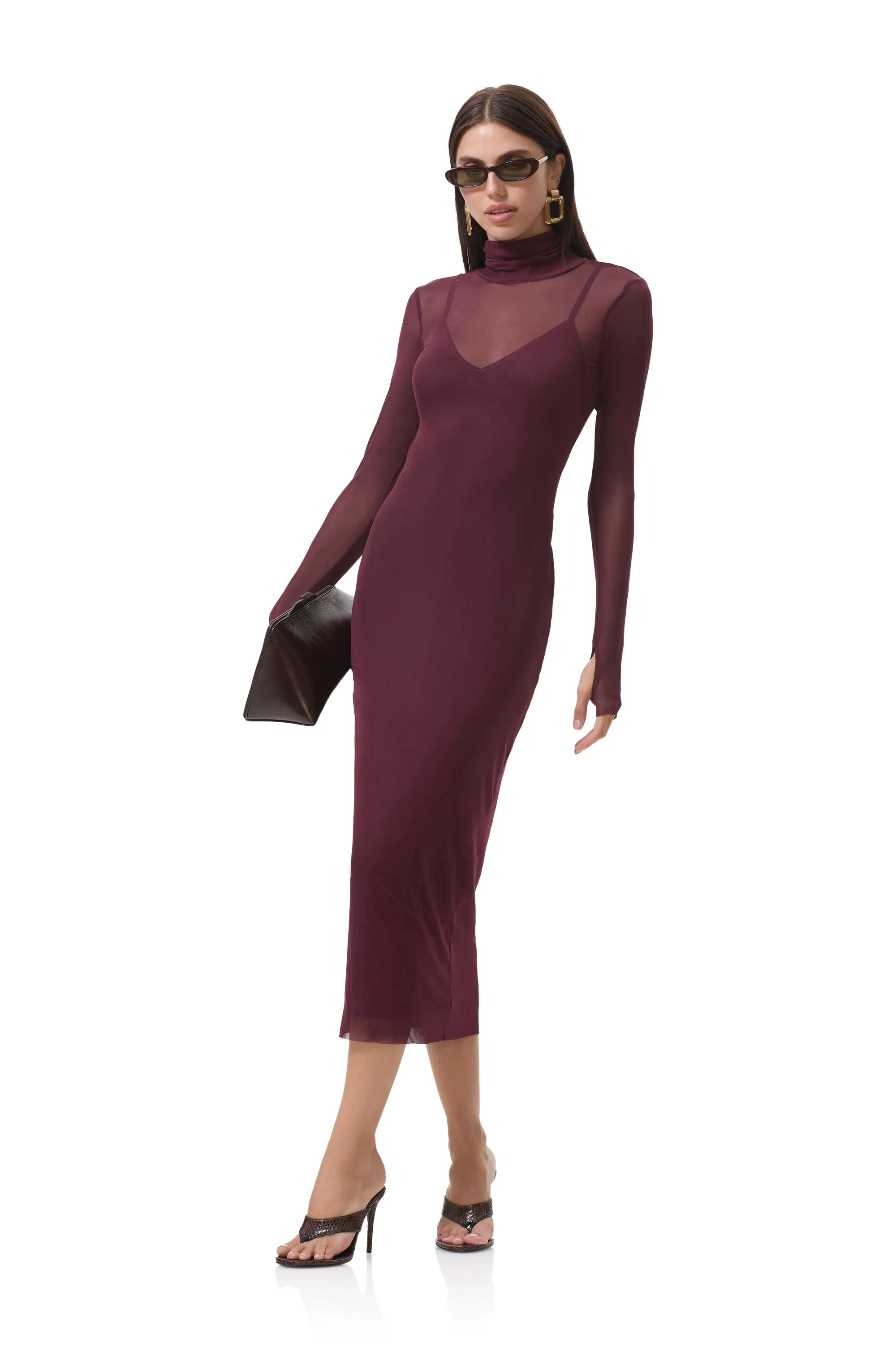 Shailene Dress - Fig Softly Structured QuickDryTechnology