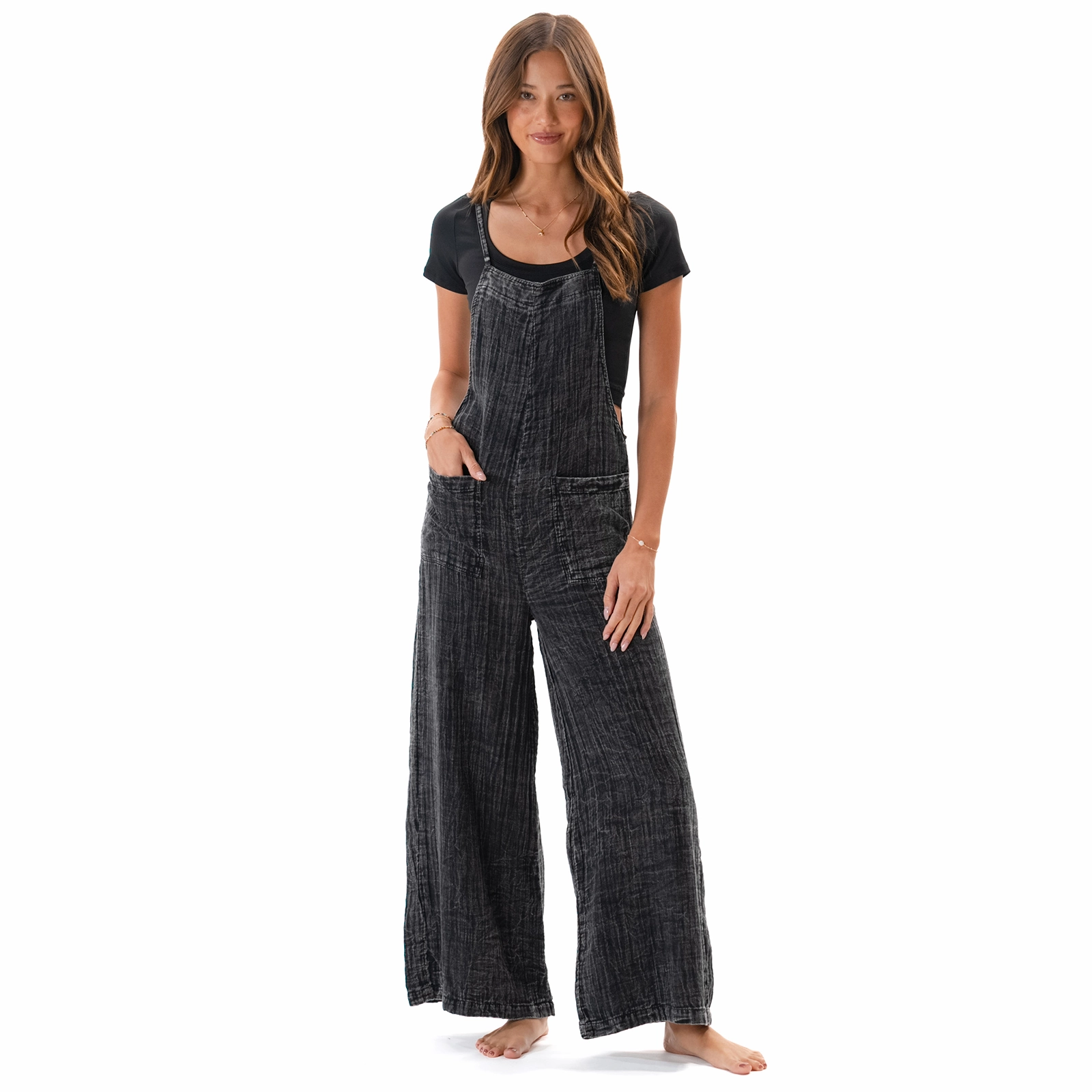 Vintage Black Nomad Jumpsuit Chic Style Wear