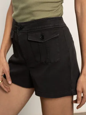 Metallic accents View Cargo Short Black