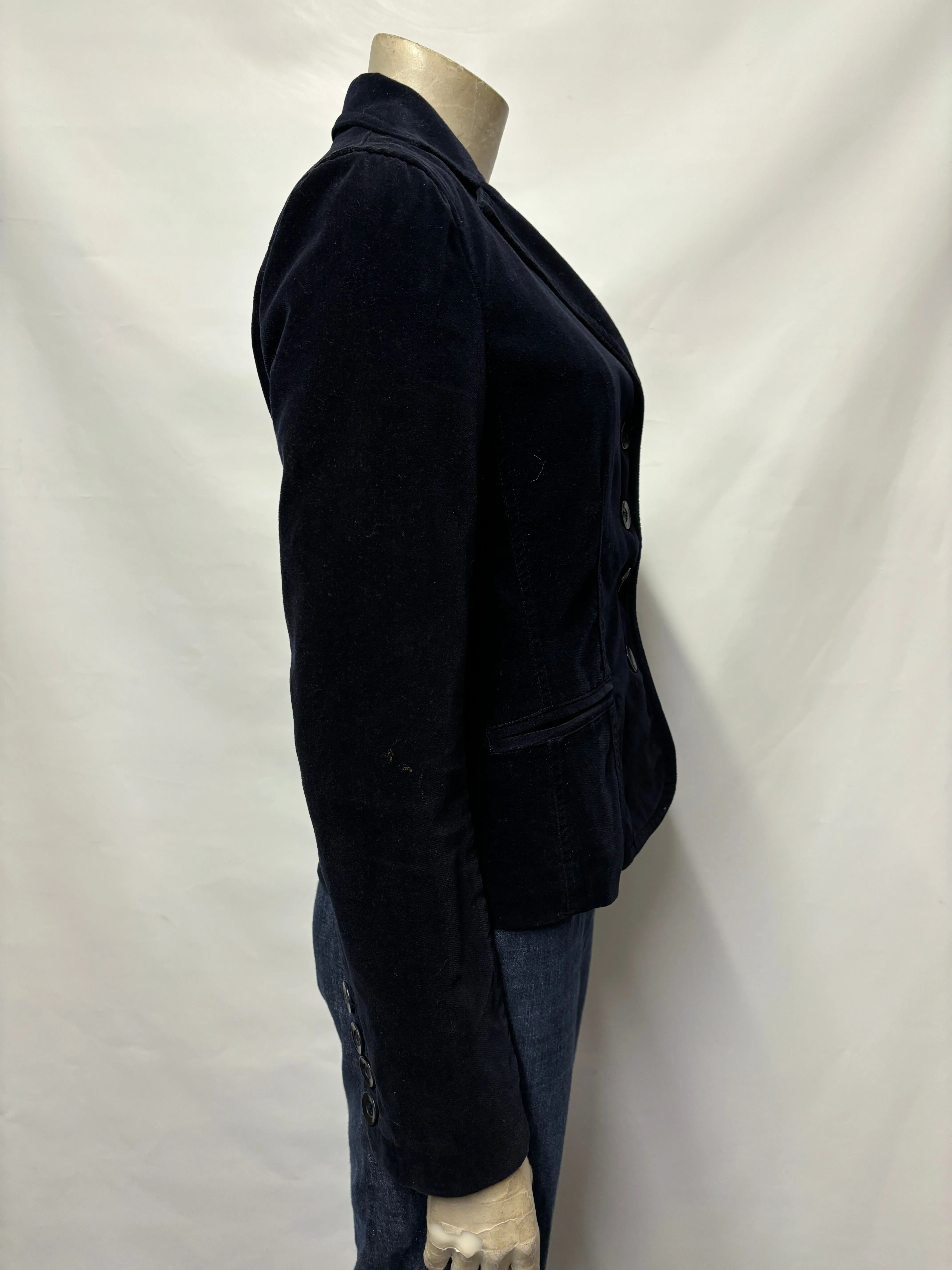Vince Navy Blue Velvet Blazer 8