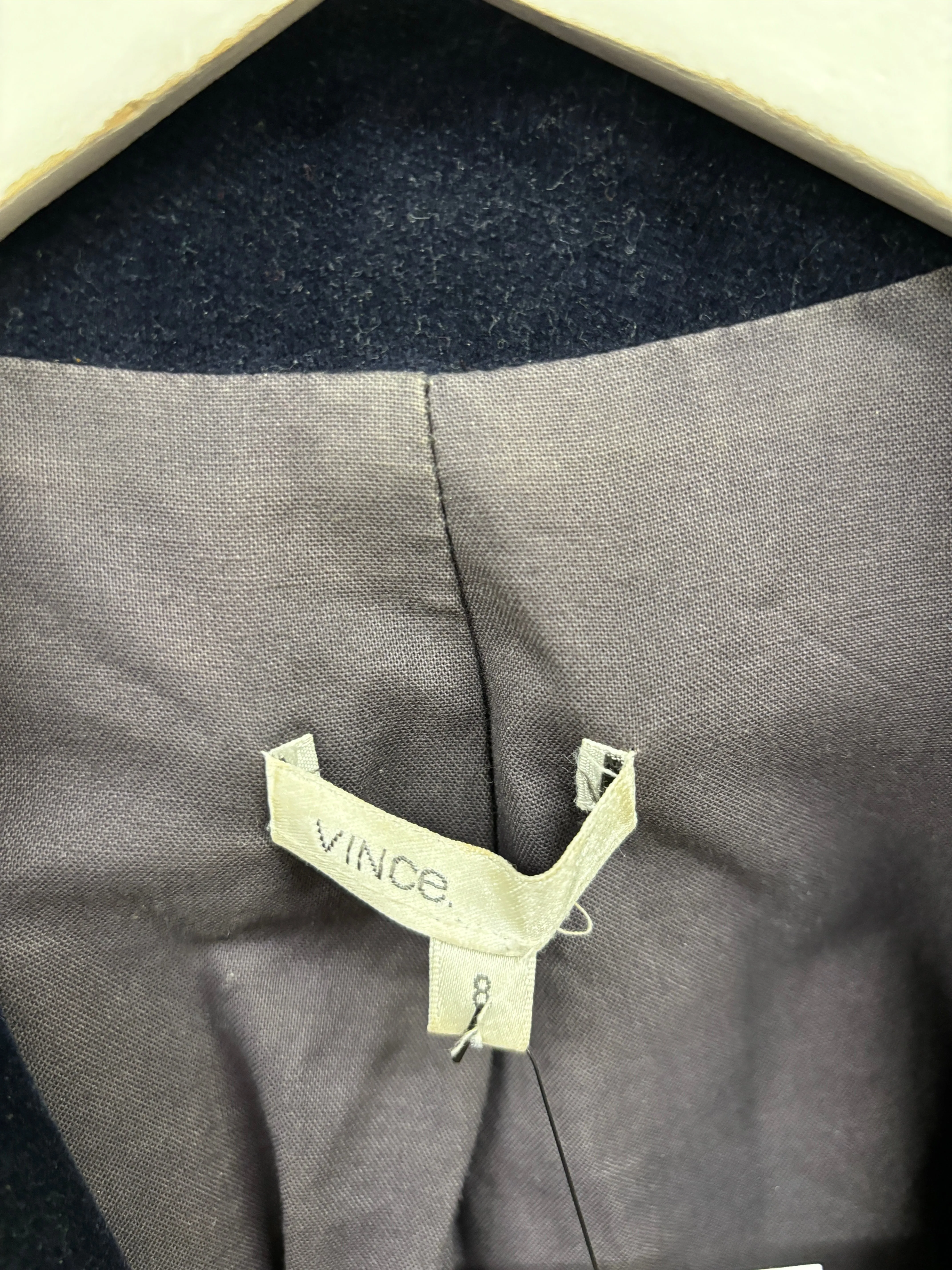 Vince Navy Blue Velvet Blazer 8