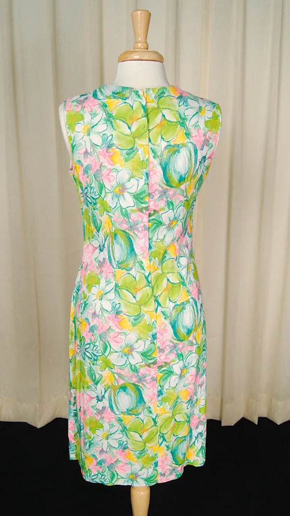 Vintage 1950s Impressionist Shift Dress