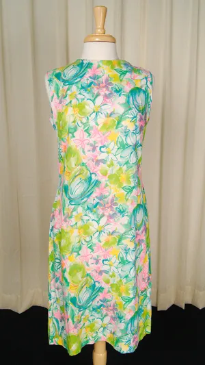 Vintage 1950s Impressionist Shift Dress