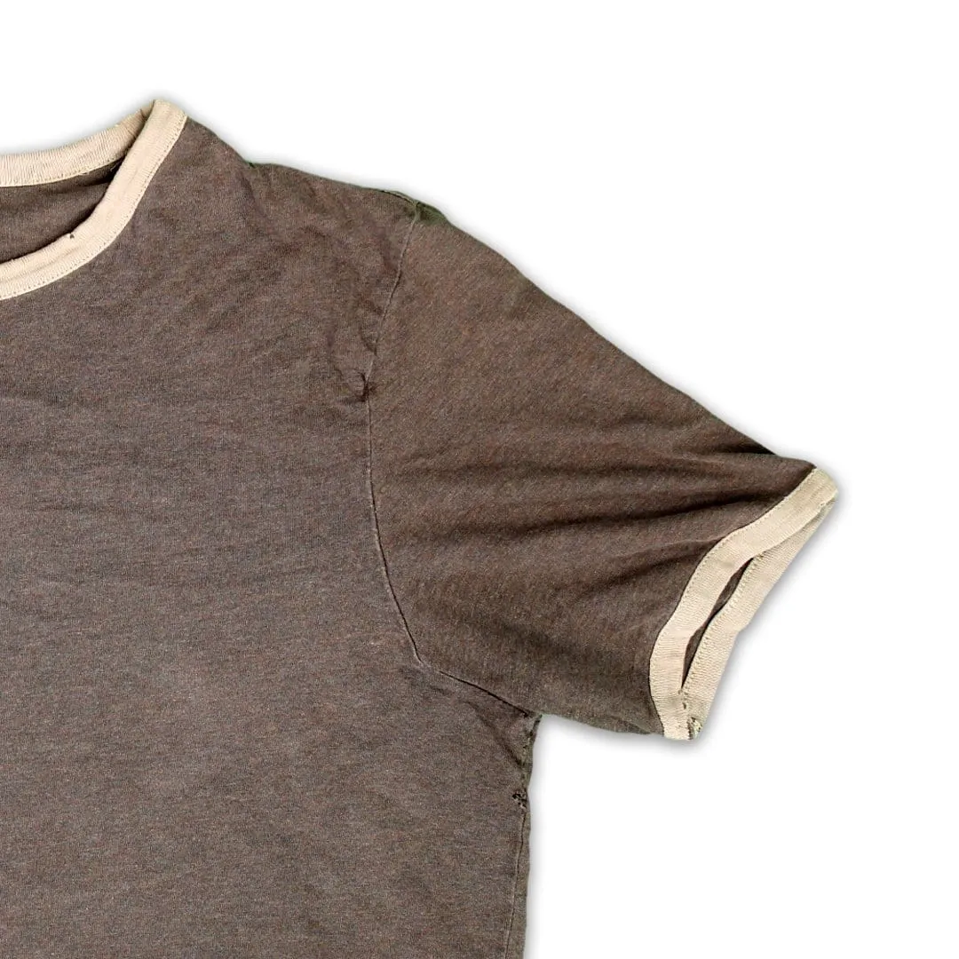 Vintage Brown Ringer Tees (M)