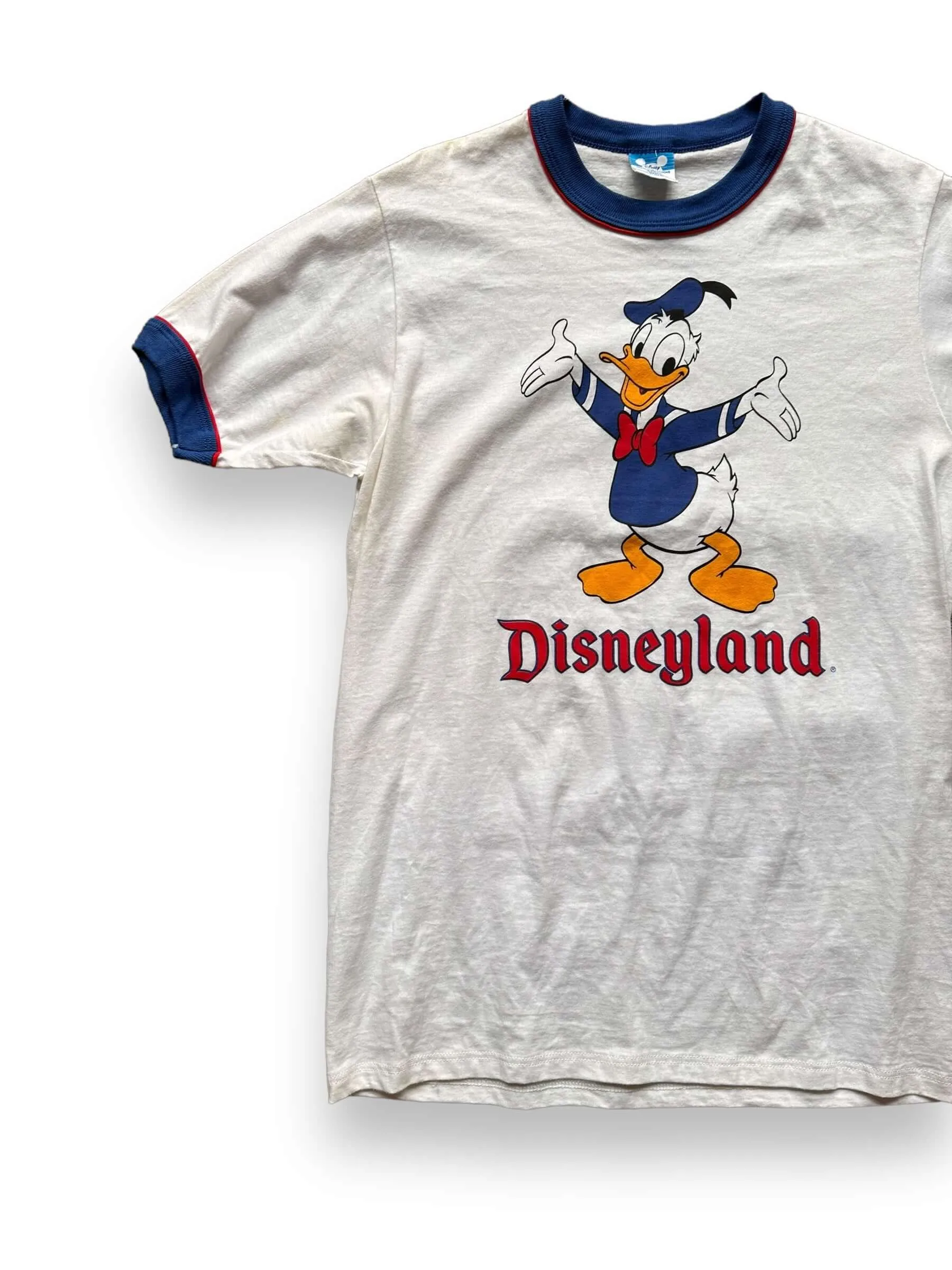 Vintage Donald Duck Disneyland Ringer Tee SZ S