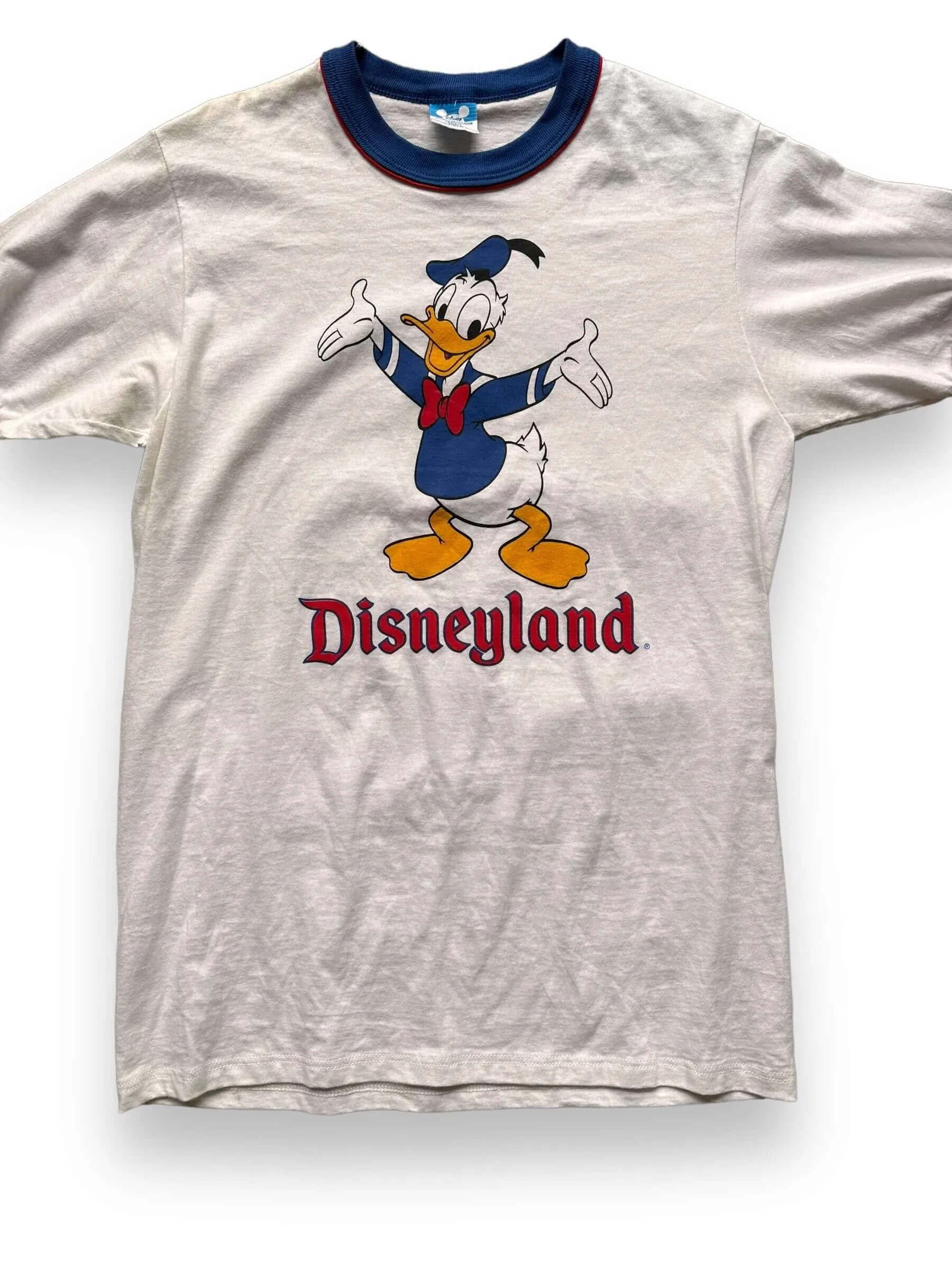 Vintage Donald Duck Disneyland Ringer Tee SZ S