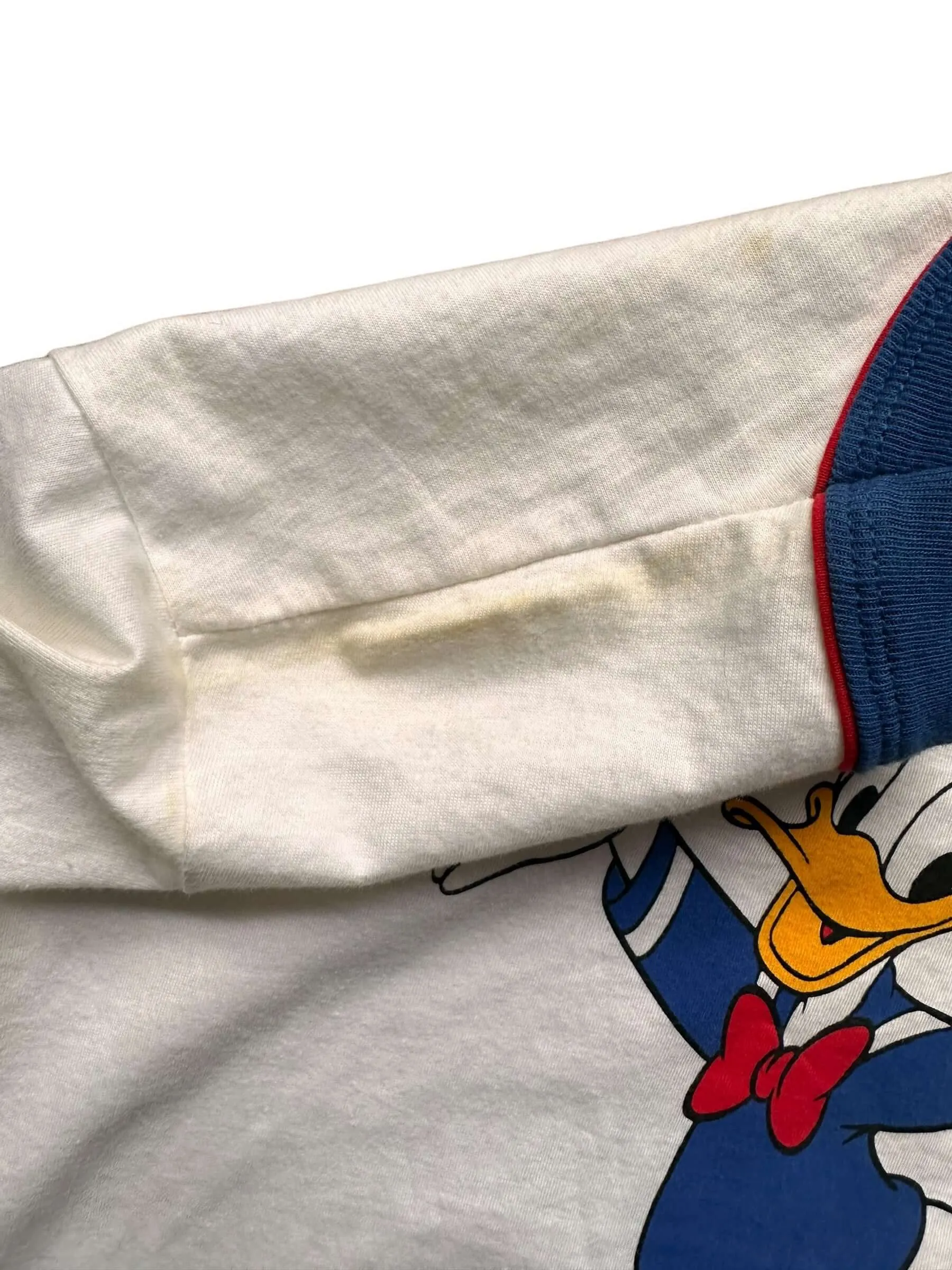 Vintage Donald Duck Disneyland Ringer Tee SZ S