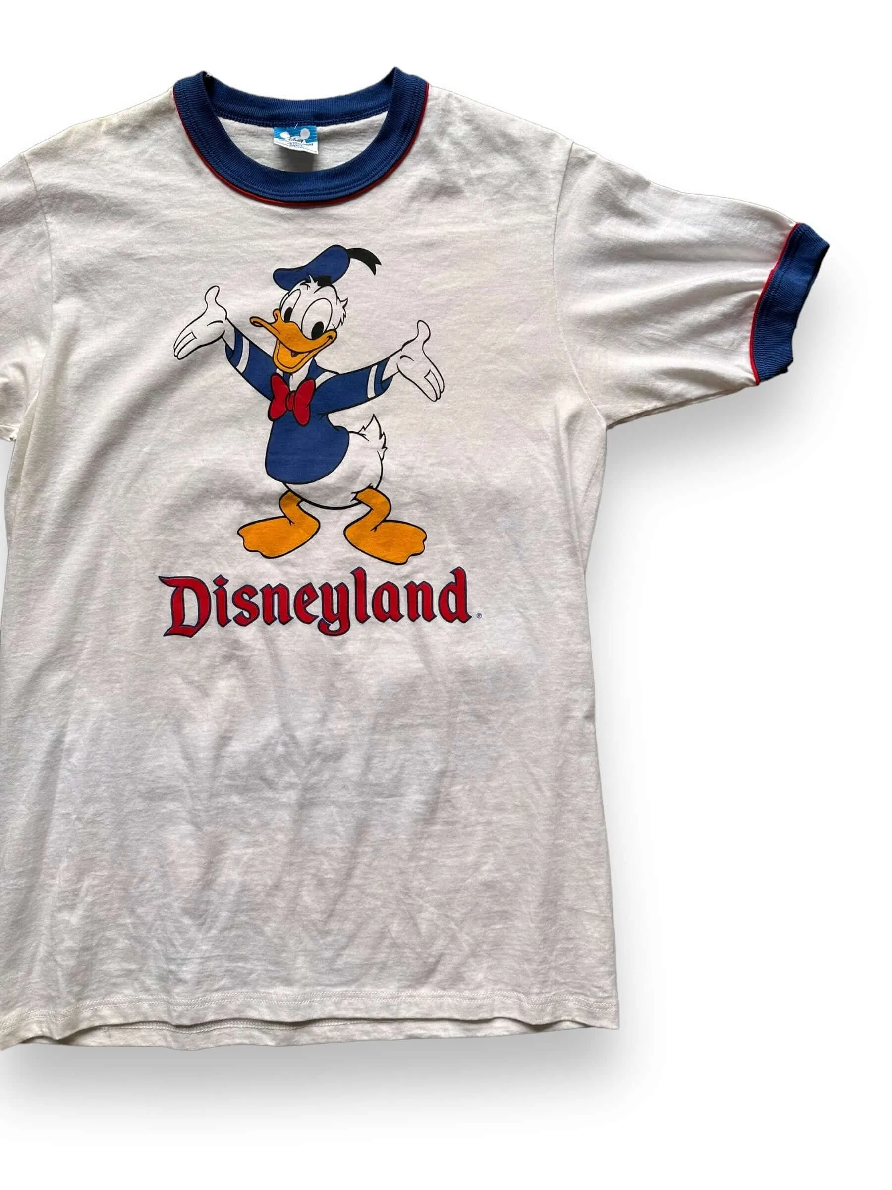 Vintage Donald Duck Disneyland Ringer Tee SZ S