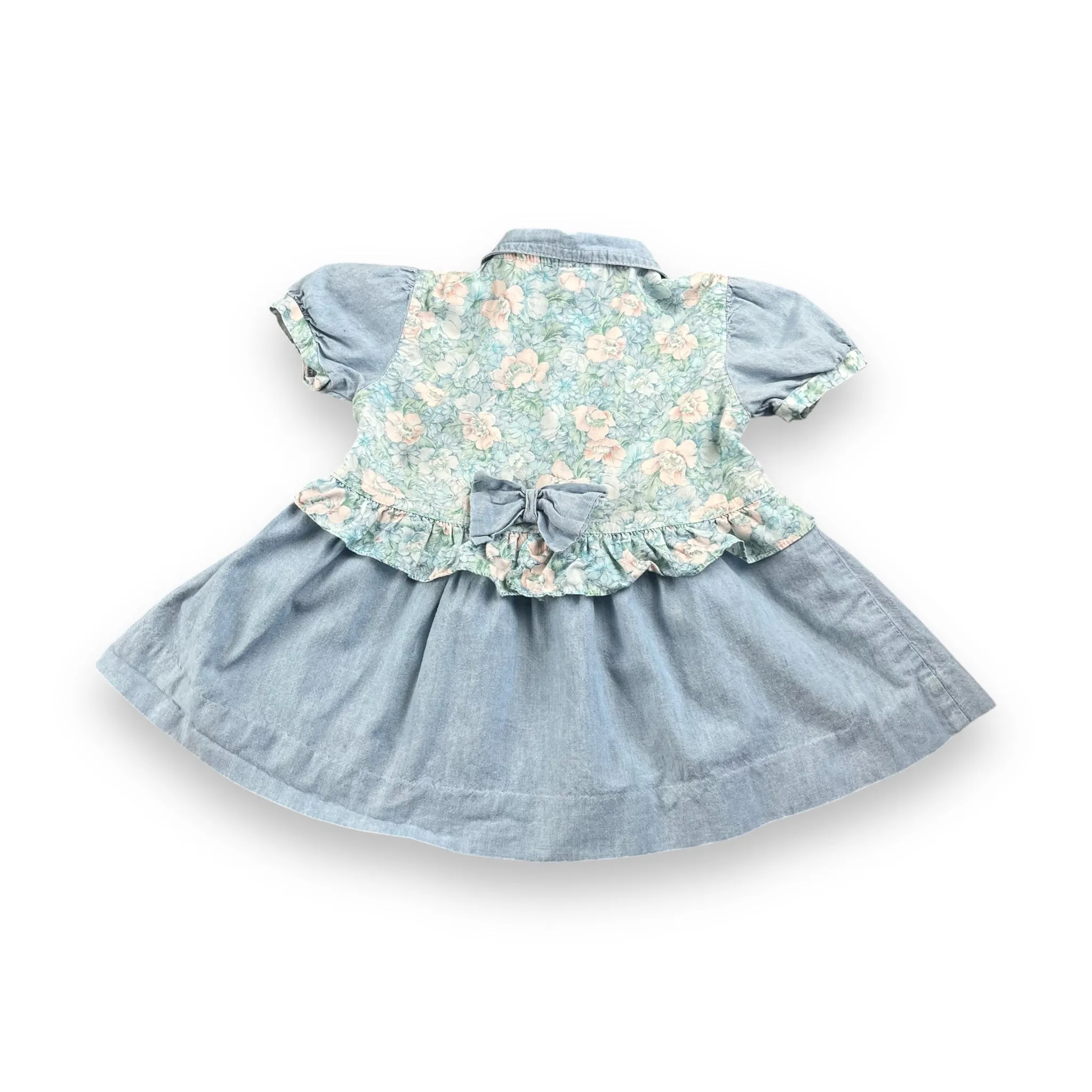 Vintage Guess Floral Denim Dress 24 Months