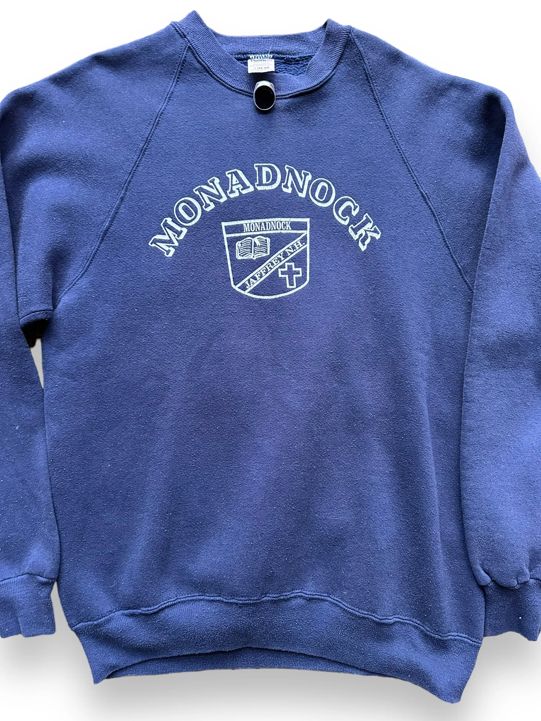 Vintage Monadnock Collegiate Pacific Sweatshirt SZ L | Vintage Jaffrey NH Crewneck Sweatshirts Seattle | Barn Owl Vintage Seattle