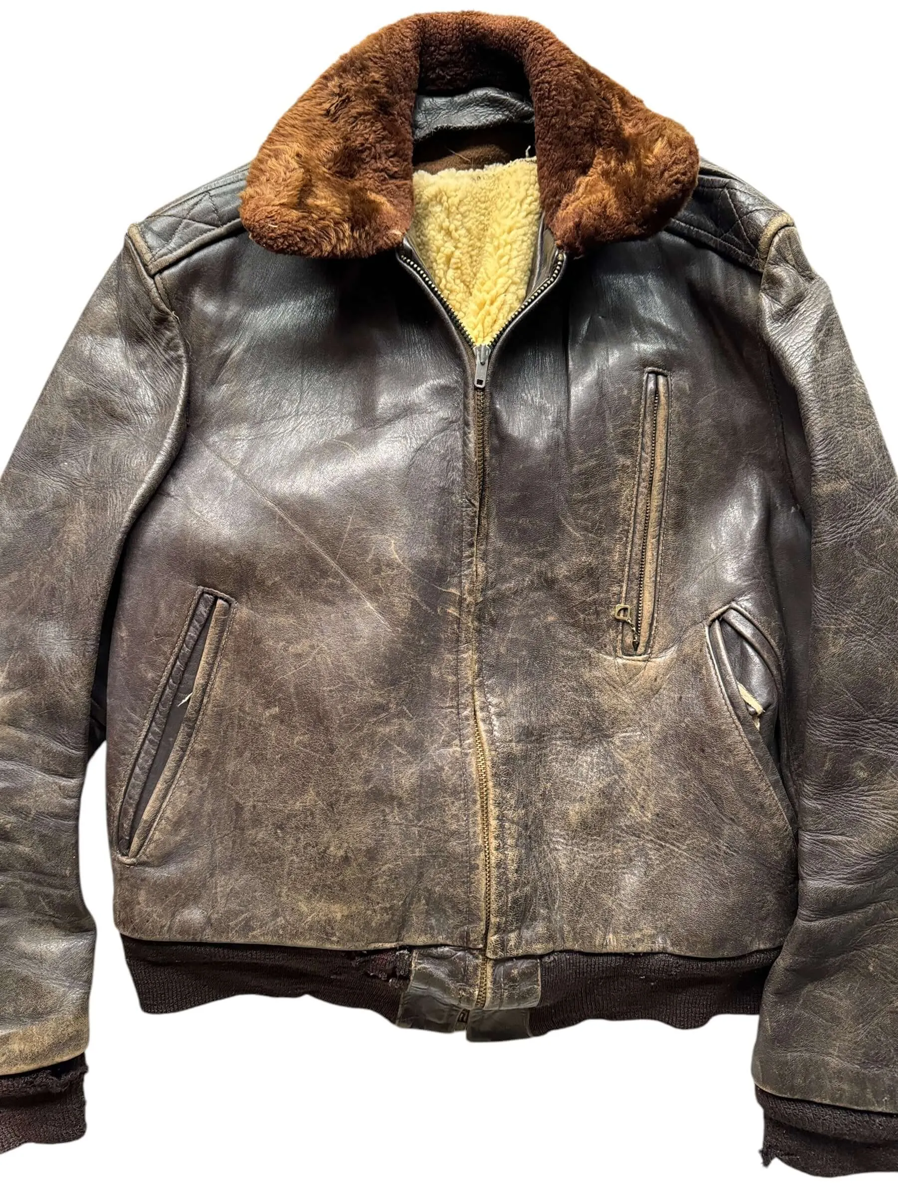 Vintage Windward Horsehide Leather Jacket SZ M