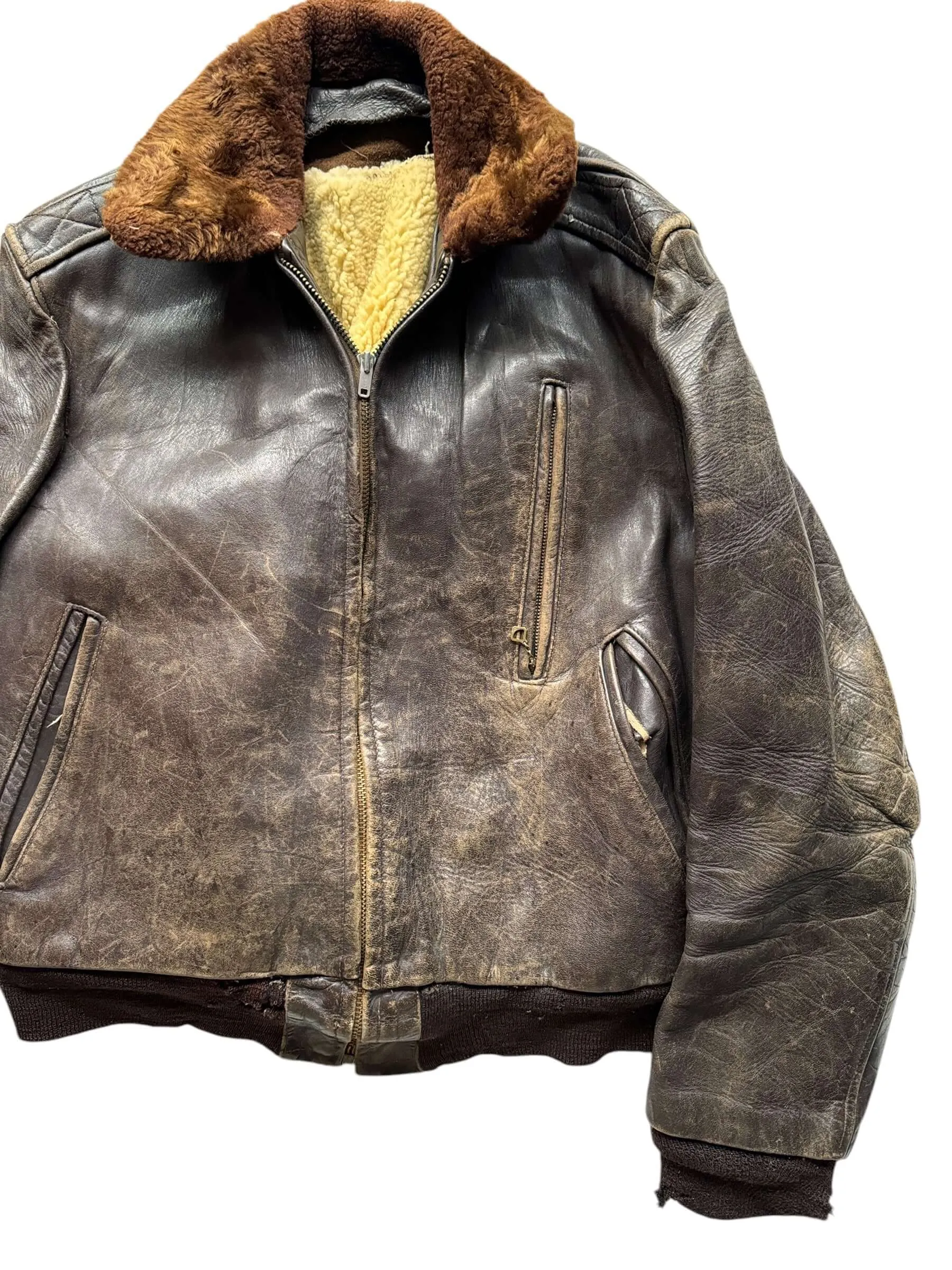 Vintage Windward Horsehide Leather Jacket SZ M