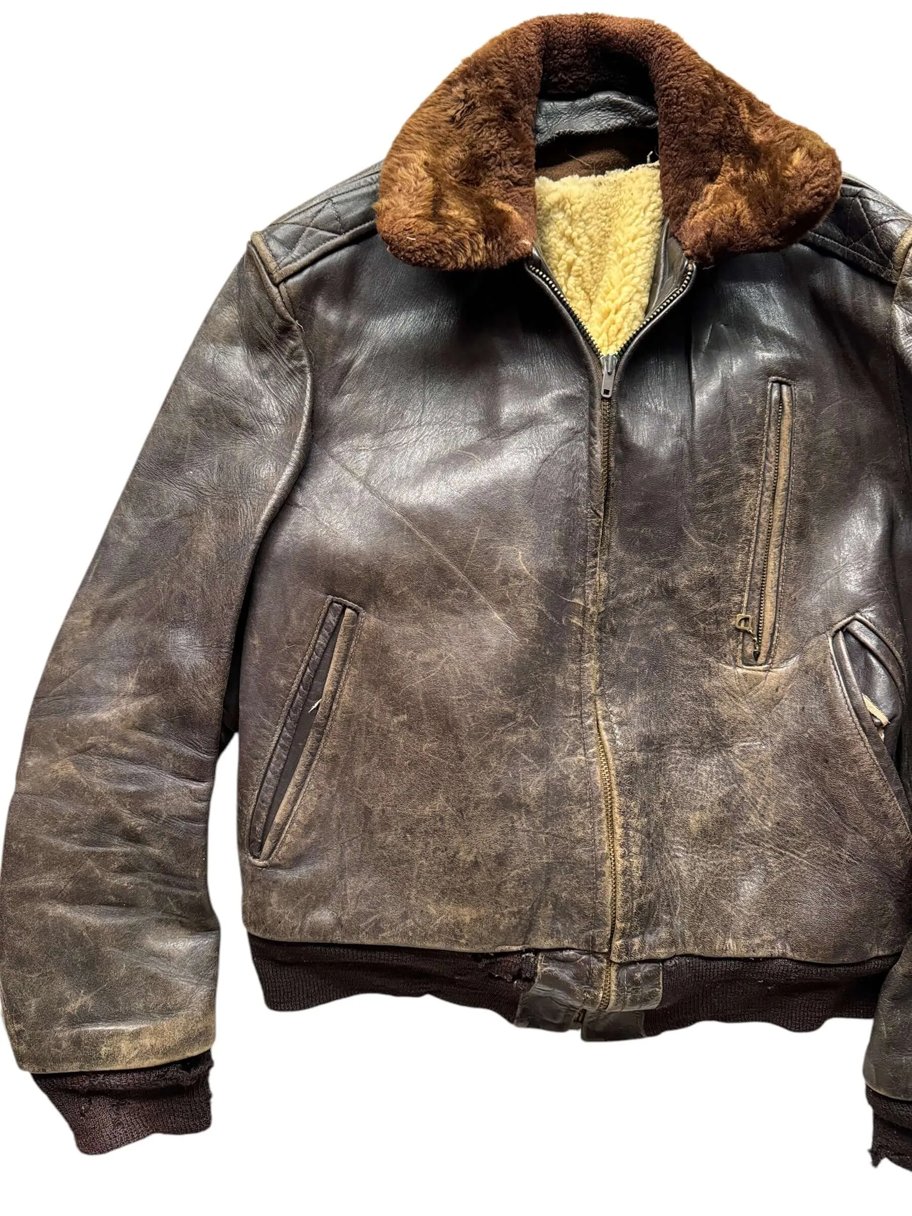 Vintage Windward Horsehide Leather Jacket SZ M