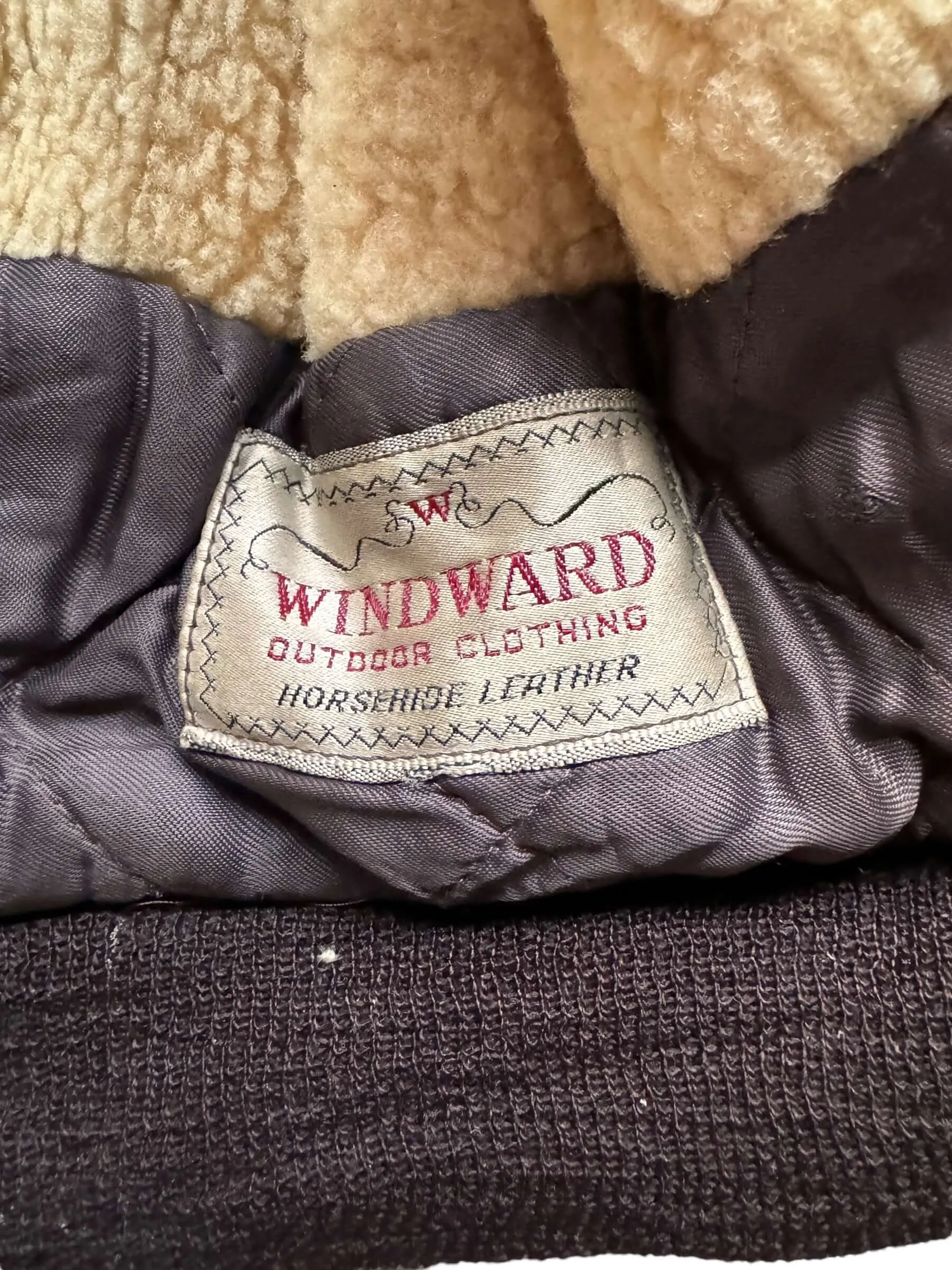 Vintage Windward Horsehide Leather Jacket SZ M