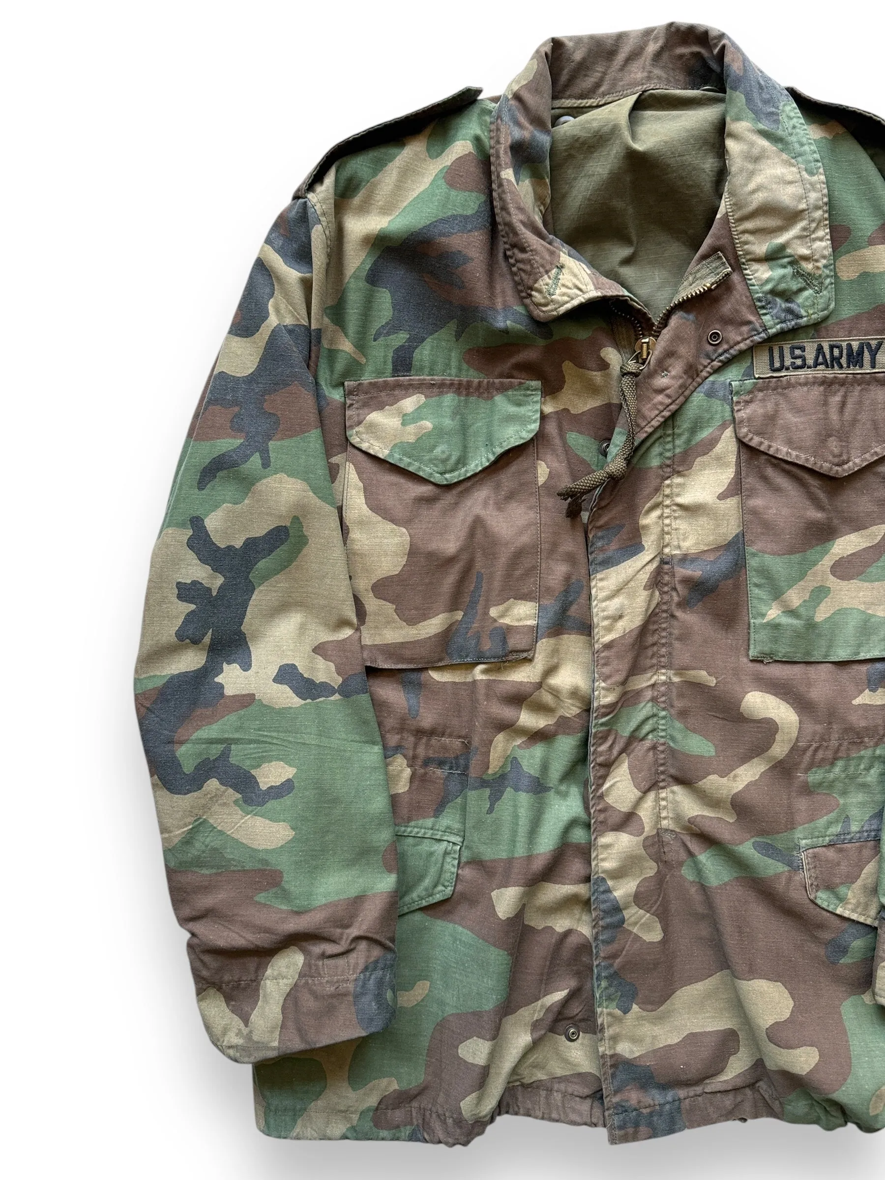 Vintage Woodland Camo Field Jacket SZ M