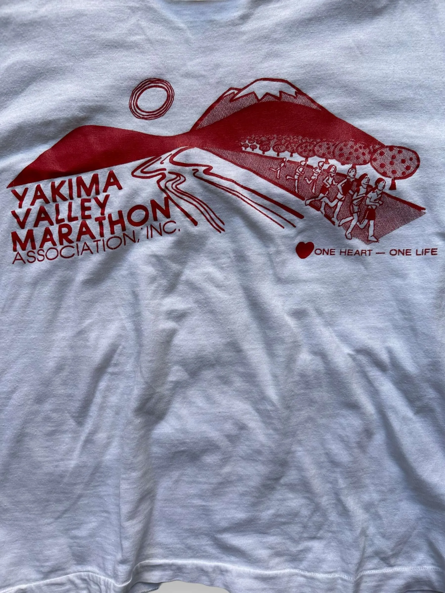 Vintage Yakima Valley Half Marathon Champion Blue Bar Tee SZ M | Vintage Champion Ringer Tee Seattle | Barn Owl Vintage